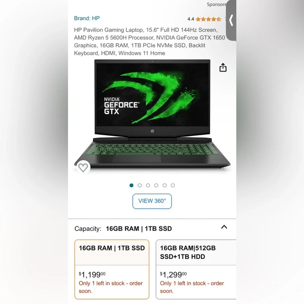 HP Pavilion Gaming Laptop